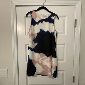 Marbled knee length dress